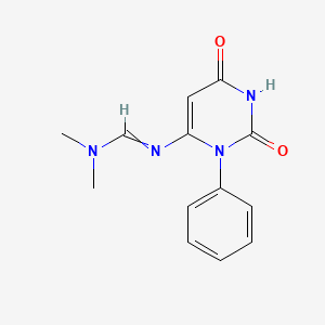 N'-(2,6-dioxo-3-phenyl-1,2,3,6-tetrahydropyrimidin-4-yl)-N,N-dimethylmethanimidamide