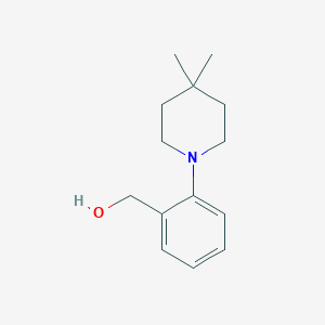 molecular formula C14H21NO B11722838 2-(4,4-Dimethyl-1-piperidinyl)benzyl Alcohol 