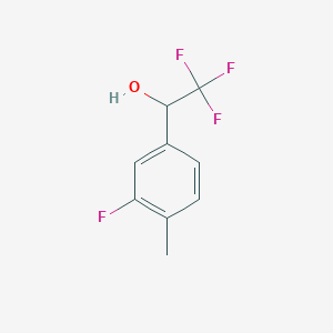 2,2,2-Trifluoro-1-(3-fluoro-4-methylphenyl)ethan-1-ol