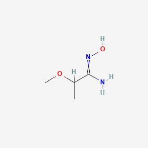 molecular formula C4H10N2O2 B11722866 N'-hydroxy-2-methoxypropanimidamide 