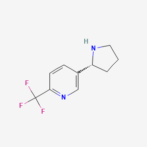 5-[(2R)-pyrrolidin-2-yl]-2-(trifluoromethyl)pyridine