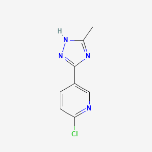 2-chloro-5-(5-methyl-4H-1,2,4-triazol-3-yl)pyridine