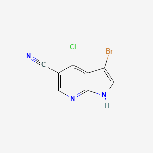 3-Bromo-4-chloro-1H-pyrrolo[2,3-b]pyridine-5-carbonitrile