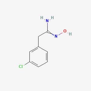 molecular formula C8H9ClN2O B11722923 2-(3-Chlorophenyl)-N-hydroxyacetimidamide 