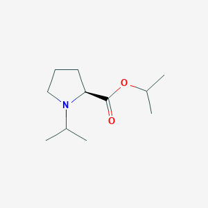 molecular formula C11H21NO2 B11722951 propan-2-yl (2S)-1-(propan-2-yl)pyrrolidine-2-carboxylate 