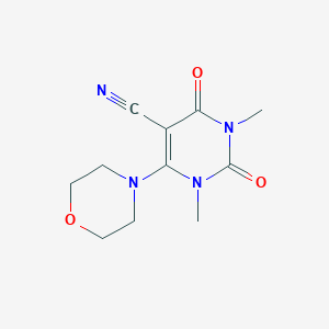 1,3-Dimethyl-6-(morpholin-4-yl)-2,4-dioxo-1,2,3,4-tetrahydropyrimidine-5-carbonitrile