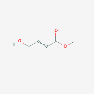 molecular formula C6H10O3 B11722972 Methyl 4-hydroxy-2-methylbut-2-enoate CAS No. 101080-53-9