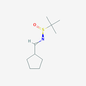 (S)-N-[(E)-cyclopentylmethylidene]-2-methylpropane-2-sulfinamide