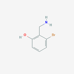 molecular formula C7H8BrNO B11723012 2-(Aminomethyl)-3-bromophenol 