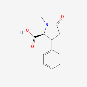 (2S)-1-methyl-5-oxo-3-phenylpyrrolidine-2-carboxylic acid