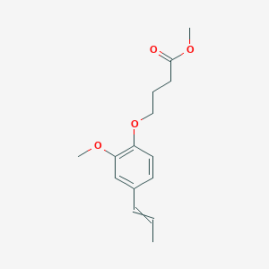 molecular formula C15H20O4 B11723033 Methyl 4-(2-methoxy-4-prop-1-enylphenoxy)butanoate 