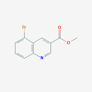 molecular formula C11H8BrNO2 B11723038 Methyl 5-Bromoquinoline-3-carboxylate 