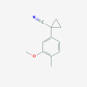 1-(3-Methoxy-4-methylphenyl)cyclopropanecarbonitrile