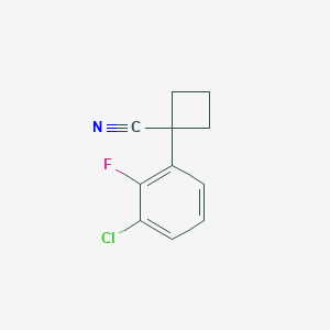 1-(3-Chloro-2-fluorophenyl)cyclobutanecarbonitrile