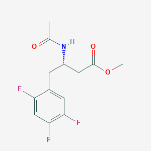 (S)-methyl 3-acetamido-4-(2,4,5-trifluorophenyl)butanoate