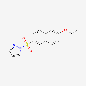 1-[(6-ethoxy-2-naphthyl)sulfonyl]-1H-pyrazole