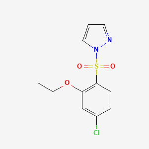 1-[(4-chloro-2-ethoxyphenyl)sulfonyl]-1H-pyrazole