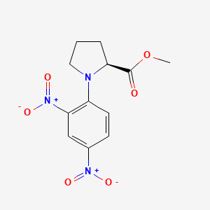 molecular formula C12H13N3O6 B11723153 methyl (2S)-1-(2,4-dinitrophenyl)pyrrolidine-2-carboxylate 