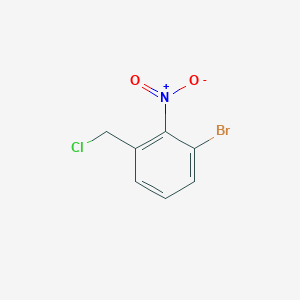 molecular formula C7H5BrClNO2 B11723186 1-Bromo-3-(chloromethyl)-2-nitrobenzene 