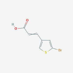 molecular formula C7H5BrO2S B11723206 3-(5-bromothiophen-3-yl)prop-2-enoic acid 