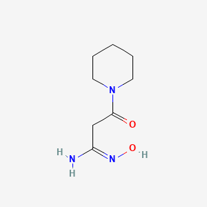 (Z)-N'-Hydroxy-3-oxo-3-(piperidin-1-YL)propanimidamide