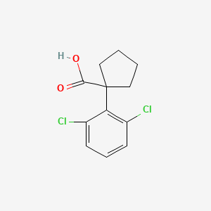 molecular formula C12H12Cl2O2 B11723224 1-(2,6-Dichlorophenyl)cyclopentanecarboxylic Acid 