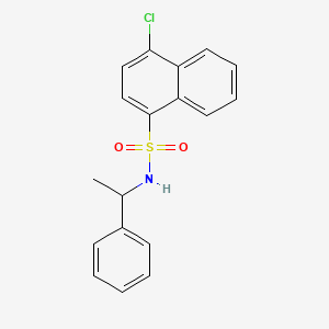 molecular formula C18H16ClNO2S B1172325 4-chloro-N-(1-phenylethyl)-1-naphthalenesulfonamide 