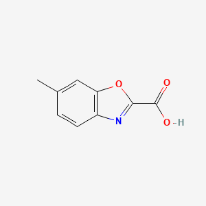 molecular formula C9H7NO3 B11723256 6-Methyl-1,3-benzoxazole-2-carboxylic acid CAS No. 944907-33-9