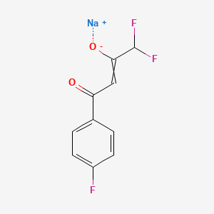 Sodium 1,1-difluoro-4-(4-fluorophenyl)-4-oxobut-2-en-2-olate