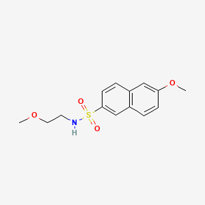 molecular formula C14H17NO4S B1172327 6-methoxy-N-(2-methoxyethyl)-2-naphthalenesulfonamide 