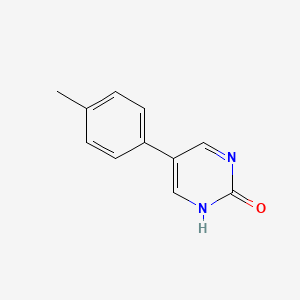 molecular formula C11H10N2O B11723295 5-(p-Tolyl)pyrimidin-2-ol CAS No. 27956-36-1