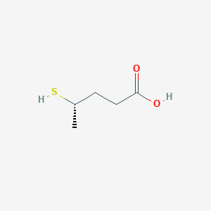 molecular formula C5H10O2S B11723319 (S)-4-Mercaptopentanoic acid 