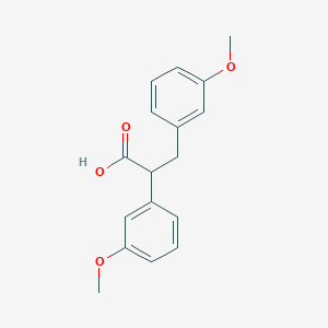 molecular formula C17H18O4 B11723332 2,3-Bis(3-methoxyphenyl)propanoic acid 