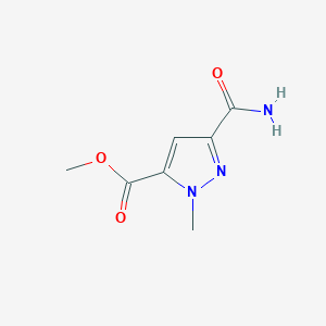 Methyl-3-carbamoyl-1-methyl-1H-pyrazole-5-carboxylate