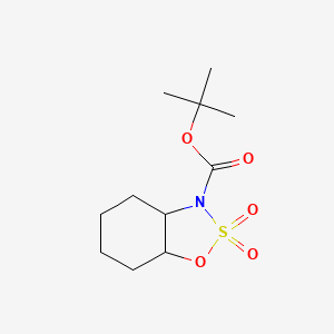 (3AR,7aS)-tert-butyl hexahydro-3H-benzo[d][1,2,3]oxathiazole-3-carboxylate 2,2-dioxide