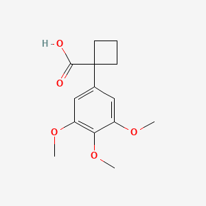 molecular formula C14H18O5 B11723356 1-(3,4,5-Trimethoxyphenyl)cyclobutanecarboxylic Acid 