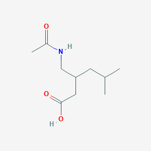 3-(Acetamidomethyl)-5-methylhexanoic acid