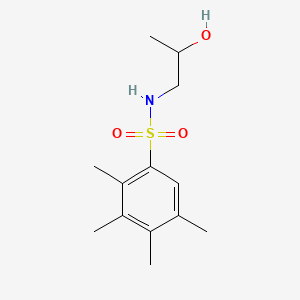 N-(2-hydroxypropyl)-2,3,4,5-tetramethylbenzenesulfonamide