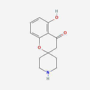 molecular formula C13H15NO3 B11723414 5-hydroxyspiro[chromene-2,4'-piperidin]-4-(3H)-one 