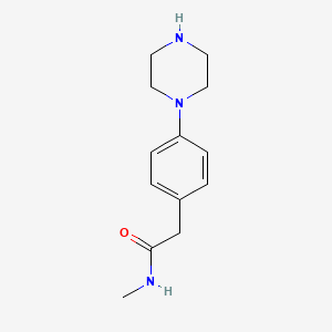 N-methyl-2-[4-(piperazin-1-yl)phenyl]acetamide