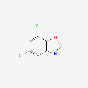 molecular formula C7H3Cl2NO B11723433 5,7-Dichlorobenzoxazole 