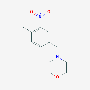 molecular formula C12H16N2O3 B11723484 N-(4-methyl-3-nitrobenzyl)morpholine 