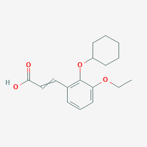 3-(2-(Cyclohexyloxy)-3-ethoxyphenyl)acrylic acid