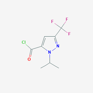 1-(Propan-2-YL)-3-(trifluoromethyl)-1H-pyrazole-5-carbonyl chloride