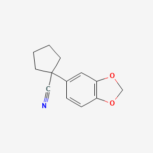 1-(1,3-Benzodioxol-5-yl)cyclopentanecarbonitrile