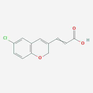 3-(6-chloro-2H-chromen-3-yl)prop-2-enoic acid