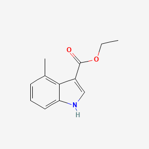 molecular formula C12H13NO2 B11723602 Ethyl 4-Methylindole-3-carboxylate 