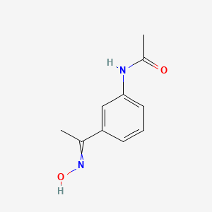 molecular formula C10H12N2O2 B11723608 N-[3-(N-hydroxy-C-methylcarbonimidoyl)phenyl]acetamide 