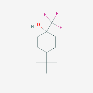 molecular formula C11H19F3O B11723636 4-(tert-Butyl)-1-(trifluoromethyl)cyclohexanol 