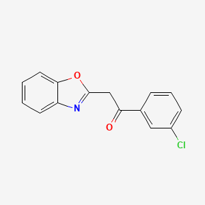 2-Benzooxazol-2-yl-1-(3-chloro-phenyl)-ethanone